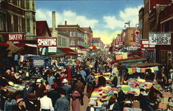 Maxwell Street Market Chicago, IL Postcard Postcard