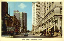 State Street, Downtown Chicago Illinois Postcard Postcard