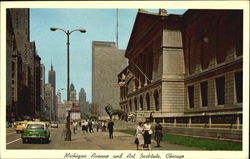 Michigan Avenue, looking North Chicago, IL Postcard Postcard