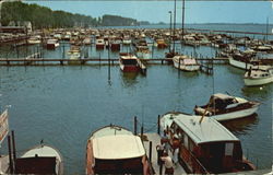 Cedar Point's Million Dollar New Marina on Sandusky Bay Postcard