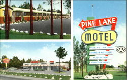 Pine Lake Motel Montgomery, AL Postcard Postcard