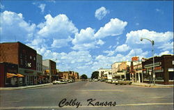 Franklin Avenue Colby, KS Postcard Postcard