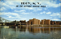 Troy, NY on the historic hudson river New York Postcard Postcard