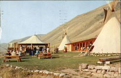 ED HODGSON'S "OLD WYOMING" CHUCK WAGON Jackson, WY Postcard Postcard