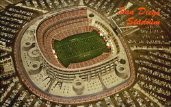 San Diego Stadium Postcard