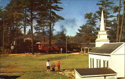 Village of Peacedale The Edaville Railroad South Carver, MA Postcard Postcard