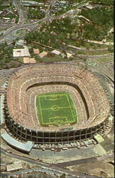 Panorámica del Estadio Azteca Mexico City, Mexico Postcard Postcard