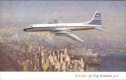 B.O.A.C. Jet-Prop Britannia 312 Postcard