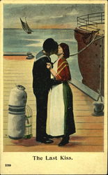 Sailor Kissing Goodbye Postcard