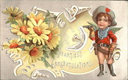 Little Cowboy Cupid Postcard