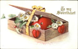 Candy Box of Flowers Postcard