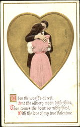 Couple Kissing Postcard