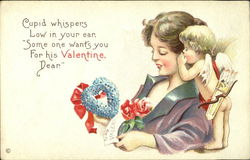 Whispering Cupid Postcard