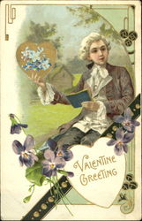 Man Reading a Book Postcard Postcard