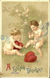 Cupids mending hearts Postcard Postcard