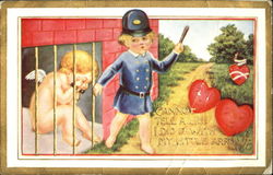 Cupid in Jail Postcard