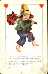 Hobo Cupid Postcard