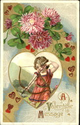 Cupid shooting an arrow Postcard