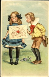 Two Teens Teasing Postcard