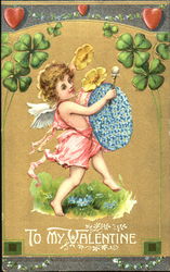 Cupid with Drum Postcard