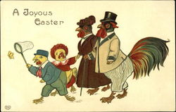 Chicken Family Postcard