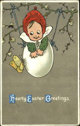 Sprite in Egg with Butterfly Postcard