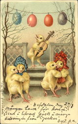 Chicks Dancing With Chicks Postcard Postcard