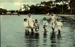 Section of Wading Pool, Humboldt Park Buffalo, NY Postcard Postcard