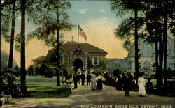 The Aquarium, Belle Isle Detroit, MI Postcard Postcard