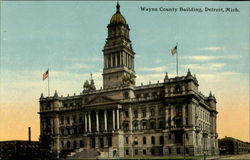 Wayne County Building Postcard