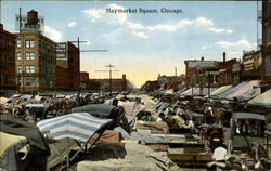 Haymarket Square, Chicago Postcard