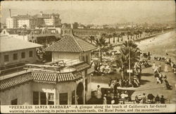 Peerless Santa Barbara California Postcard Postcard