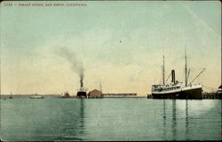 Wharf Scene Postcard