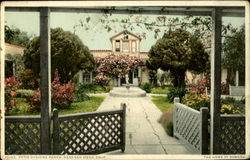 Patio Guajome Ranche Postcard