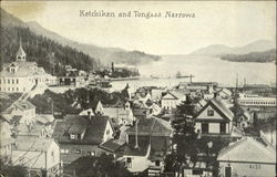 Ketchikan and Tongass Narrows Alaska Postcard Postcard