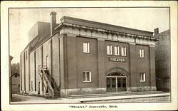 "Theater", Jonesville, Mich Postcard