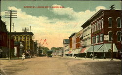 Superior St, Looking North Postcard