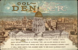 Golden Silver Denver, CO Postcard Postcard