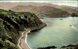 Pebble Beach Santa Catalina Island, CA Postcard Postcard