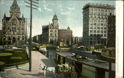 Clinton Square & Erie Canal Postcard