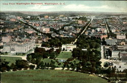 View from Washington Monument District Of Columbia Washington DC Postcard Postcard