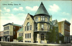 Library Building, Quincy, Illinois Postcard