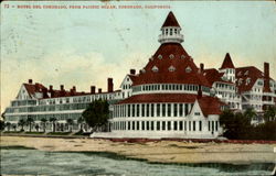 Hotel Del Coronado, from Pacific Ocean, Coronado, California Postcard Postcard