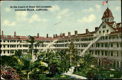 In the Court of Hotel del Coronado Coronado Beach, CA Postcard Postcard