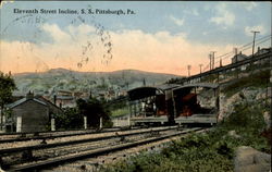 Eleventh Street Incline Pittsburgh, PA Postcard Postcard