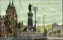 Salt Lake City, Utah. Pioneer Monument Postcard Postcard