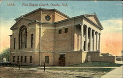 First Baptist Church Postcard