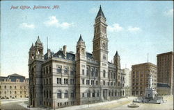 Post Office, Baltimore, Md Postcard