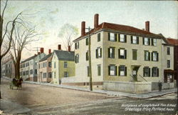 Birthplaces of Longfellow & Thos. B. Reed Greetings from Portland, Maine Postcard Postcard