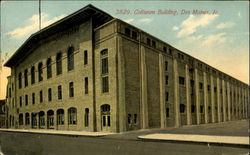 Coliseum Building Des Moines, IA Postcard Postcard